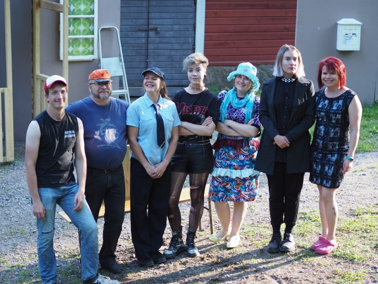 Patrick Hvitsjö, Mauno Nissinen, Karoliina Bergman, Pinja Nurminen, Nea-Sofia Koskela, Sara Snellman ja Taru Leskinen